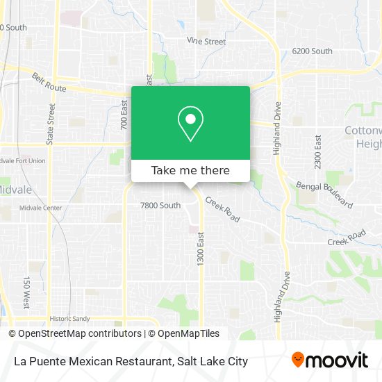 La Puente Mexican Restaurant map