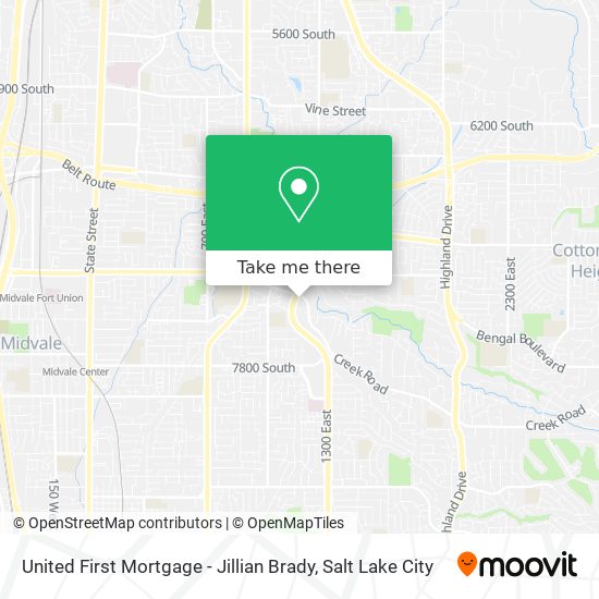United First Mortgage - Jillian Brady map