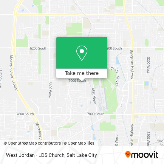 West Jordan - LDS Church map