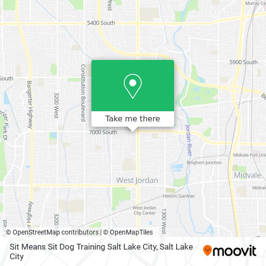 Sit Means Sit Dog Training Salt Lake City map