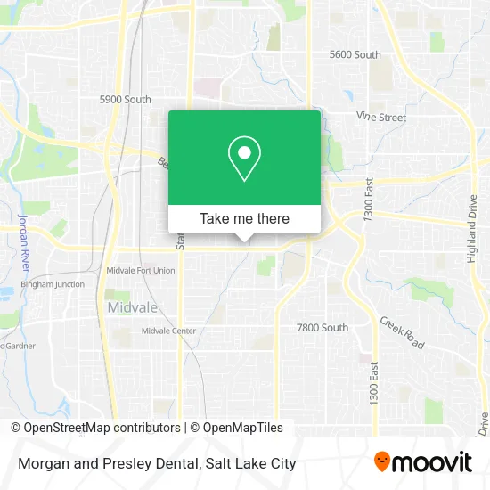 Morgan and Presley Dental map
