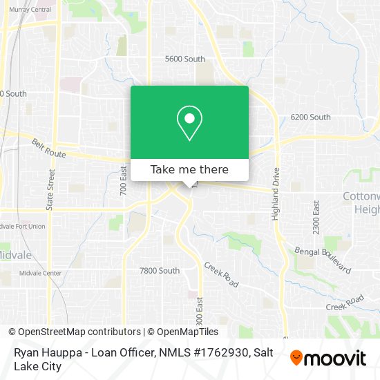 Mapa de Ryan Hauppa - Loan Officer, NMLS #1762930