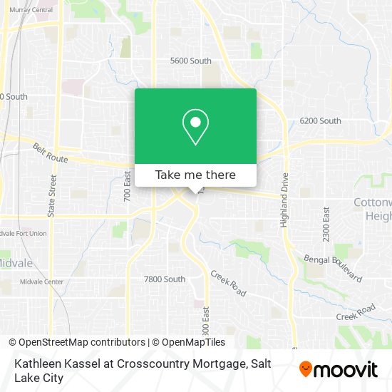 Kathleen Kassel at Crosscountry Mortgage map