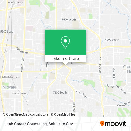 Mapa de Utah Career Counseling