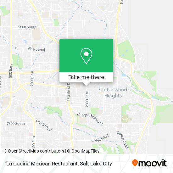 La Cocina Mexican Restaurant map