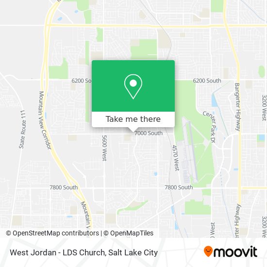 West Jordan - LDS Church map