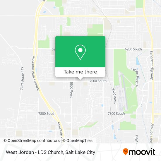 West Jordan - LDS Church map