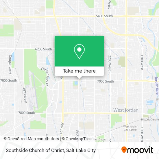 Southside Church of Christ map