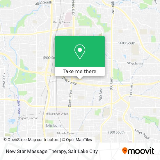 New Star Massage Therapy map