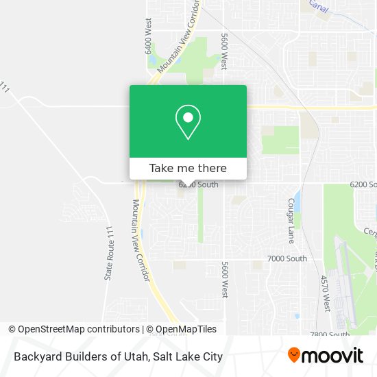 Backyard Builders of Utah map