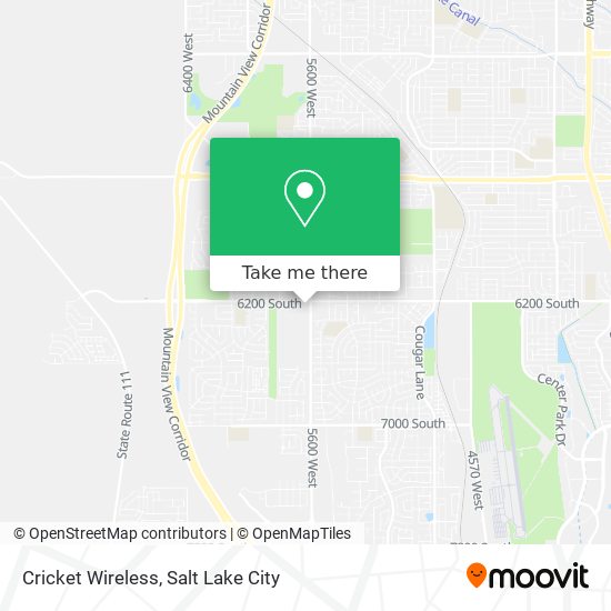 Mapa de Cricket Wireless