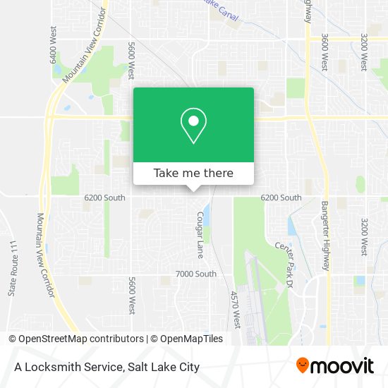 A Locksmith Service map