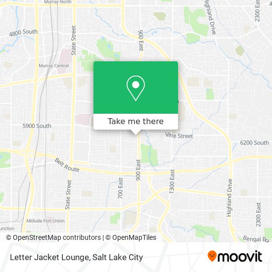 Mapa de Letter Jacket Lounge