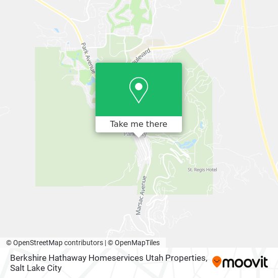 Mapa de Berkshire Hathaway Homeservices Utah Properties