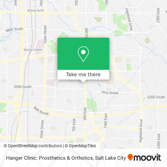 Mapa de Hanger Clinic: Prosthetics & Orthotics