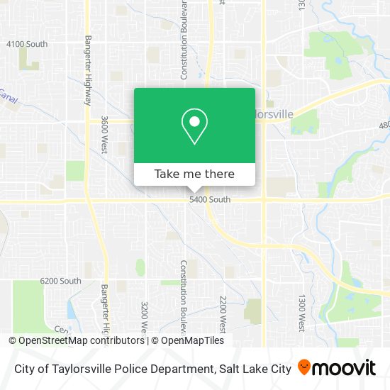 City of Taylorsville Police Department map