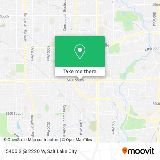 5400 S @ 2220 W map