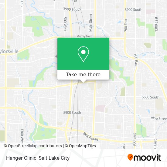 Hanger Clinic map