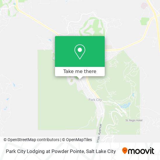 Park City Lodging at Powder Pointe map