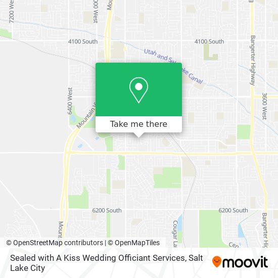 Mapa de Sealed with A Kiss Wedding Officiant Services