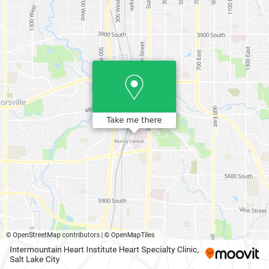 Mapa de Intermountain Heart Institute Heart Specialty Clinic