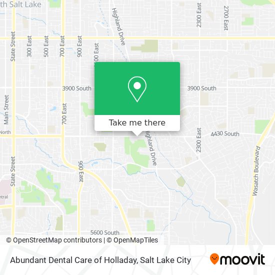 Mapa de Abundant Dental Care of Holladay