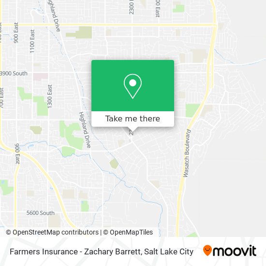 Farmers Insurance - Zachary Barrett map