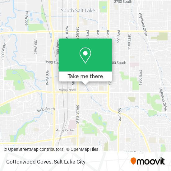 Cottonwood Coves map