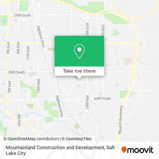 Mapa de Mountainland Construction and Development