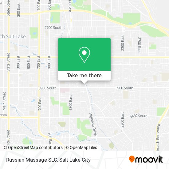 Mapa de Russian Massage SLC