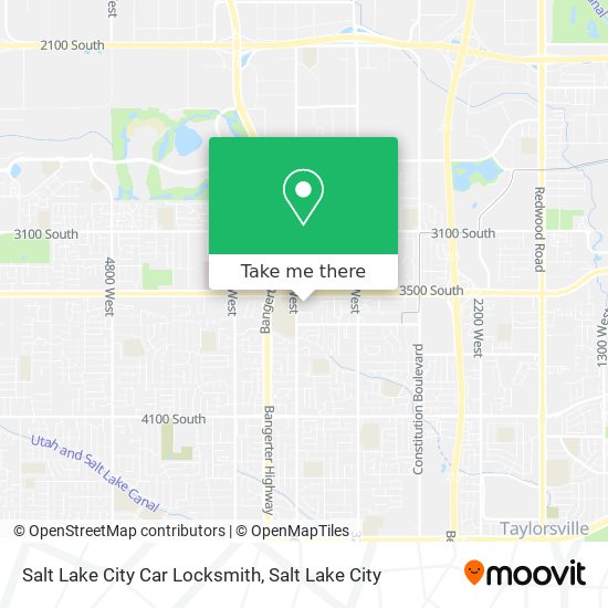 Salt Lake City Car Locksmith map