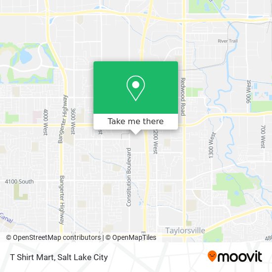 Mapa de T Shirt Mart