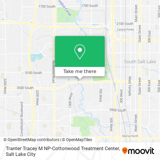 Mapa de Tranter Tracey M NP-Cottonwood Treatment Center