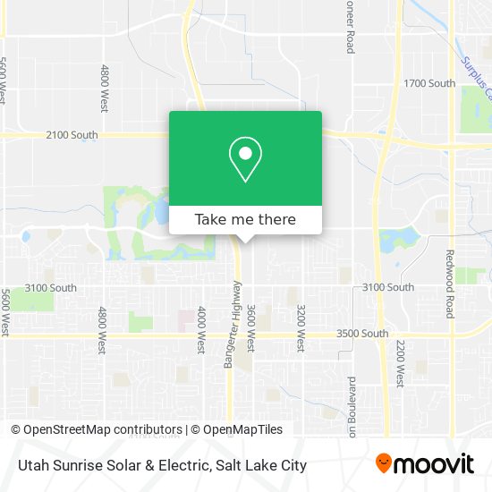 Mapa de Utah Sunrise Solar & Electric