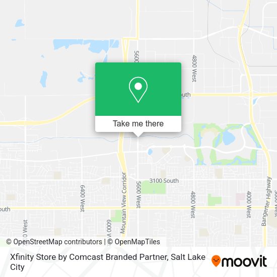 Xfinity Store by Comcast Branded Partner map