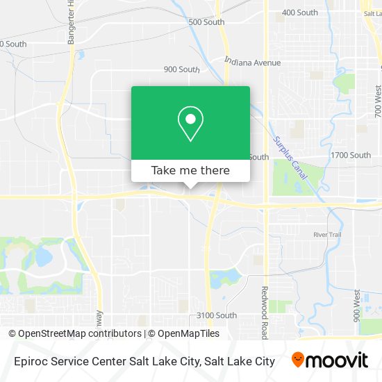 Epiroc Service Center Salt Lake City map