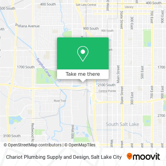 Chariot Plumbing Supply and Design map