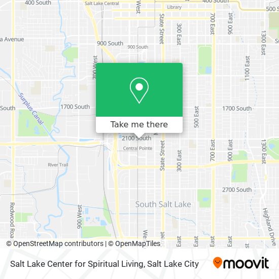 Salt Lake Center for Spiritual Living map