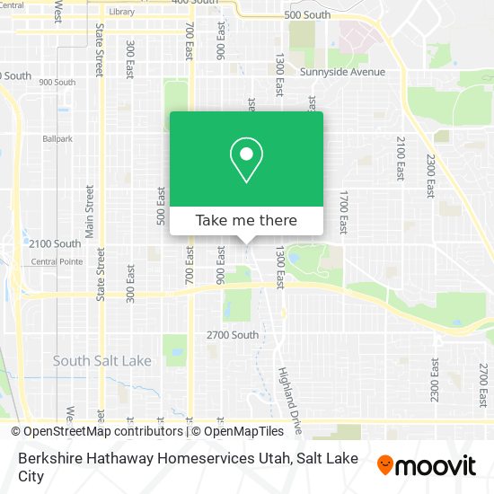 Berkshire Hathaway Homeservices Utah map