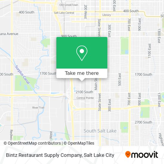 Bintz Restaurant Supply Company map