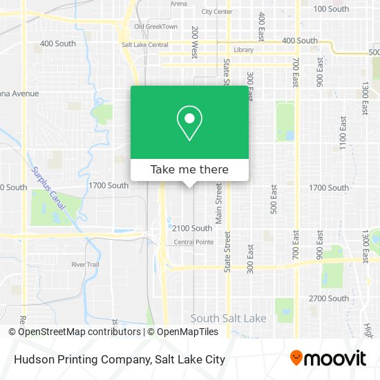 Hudson Printing Company map