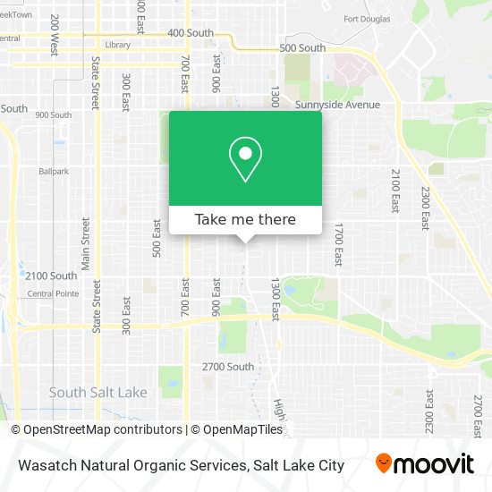 Mapa de Wasatch Natural Organic Services