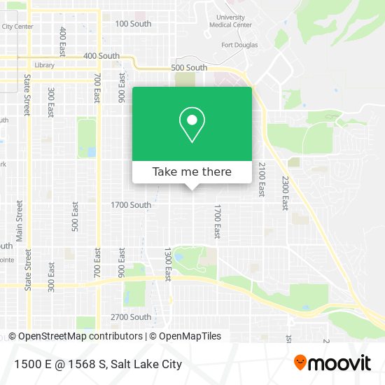1500 E @ 1568 S map