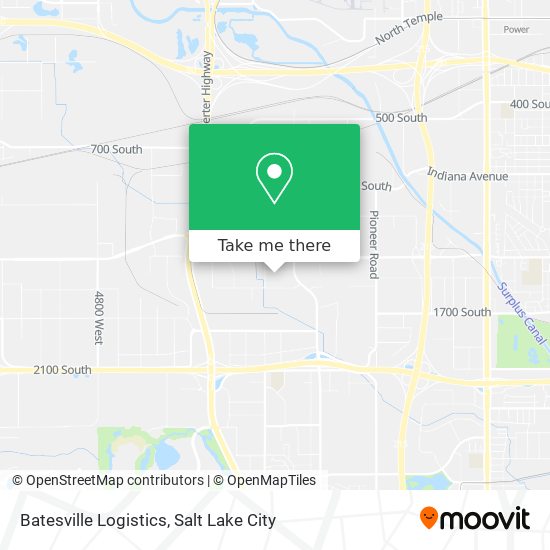 Batesville Logistics map