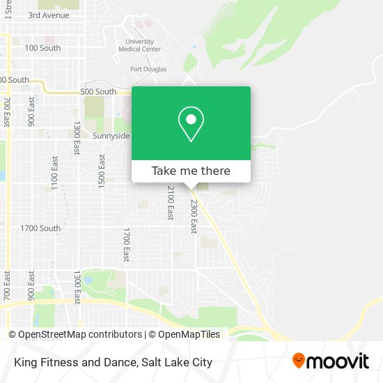 King Fitness and Dance map