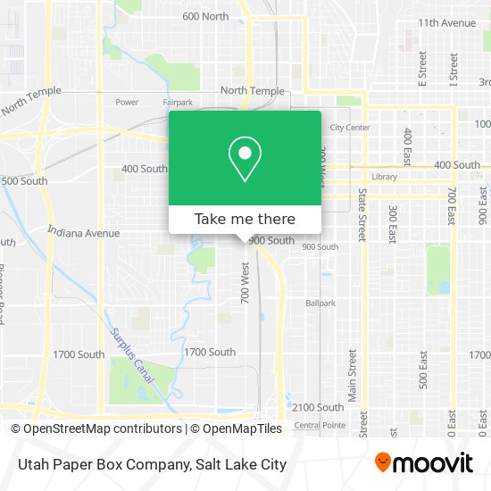 Mapa de Utah Paper Box Company