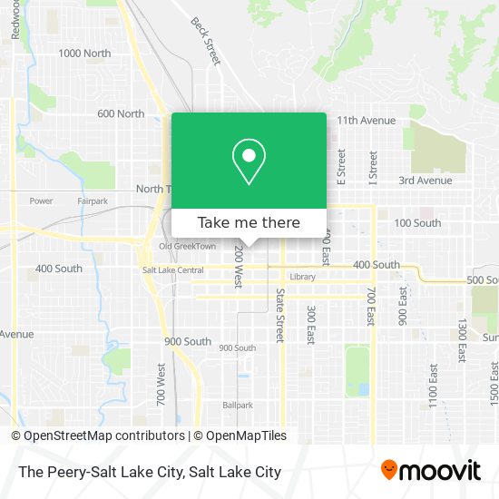 The Peery-Salt Lake City map