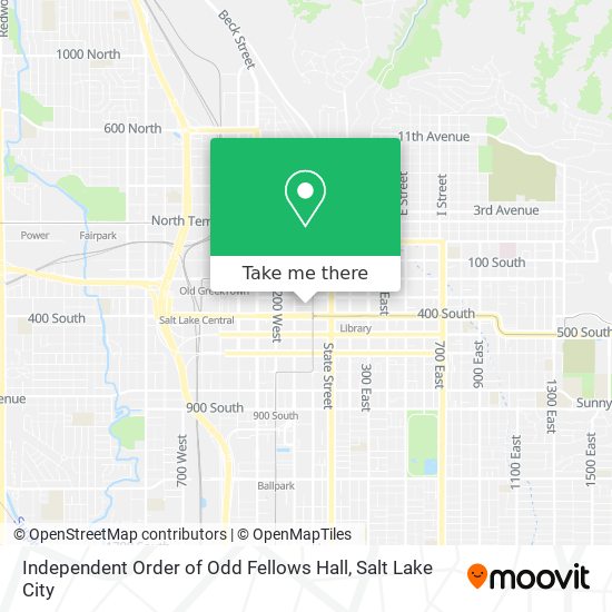 Mapa de Independent Order of Odd Fellows Hall