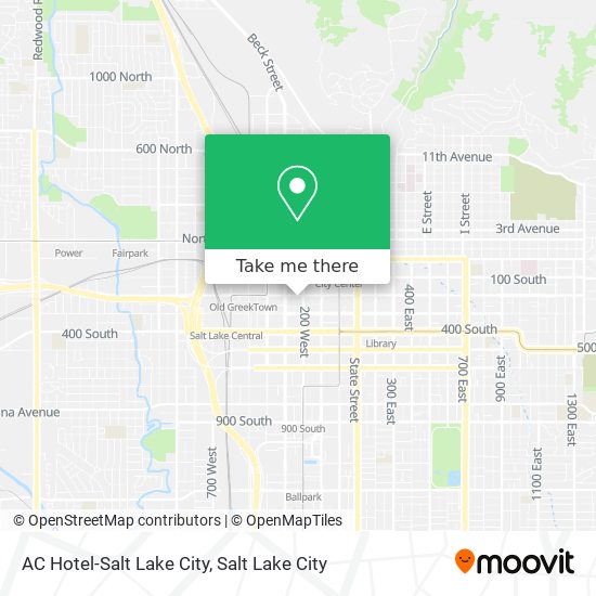 AC Hotel-Salt Lake City map