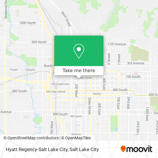 Mapa de Hyatt Regency-Salt Lake City